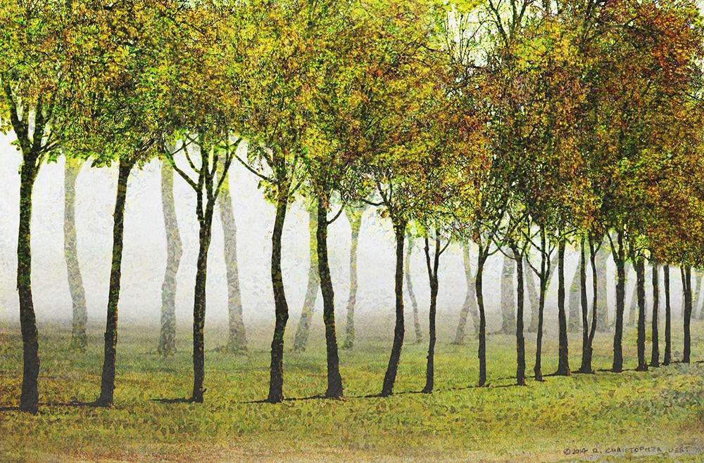 Row of Trees Green art print by Christopher Vest for $57.95 CAD