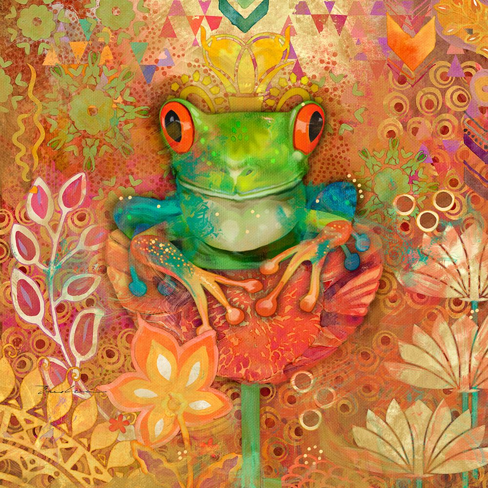 Red-Eyed Tree Frog art print by Evalia Designs for $57.95 CAD