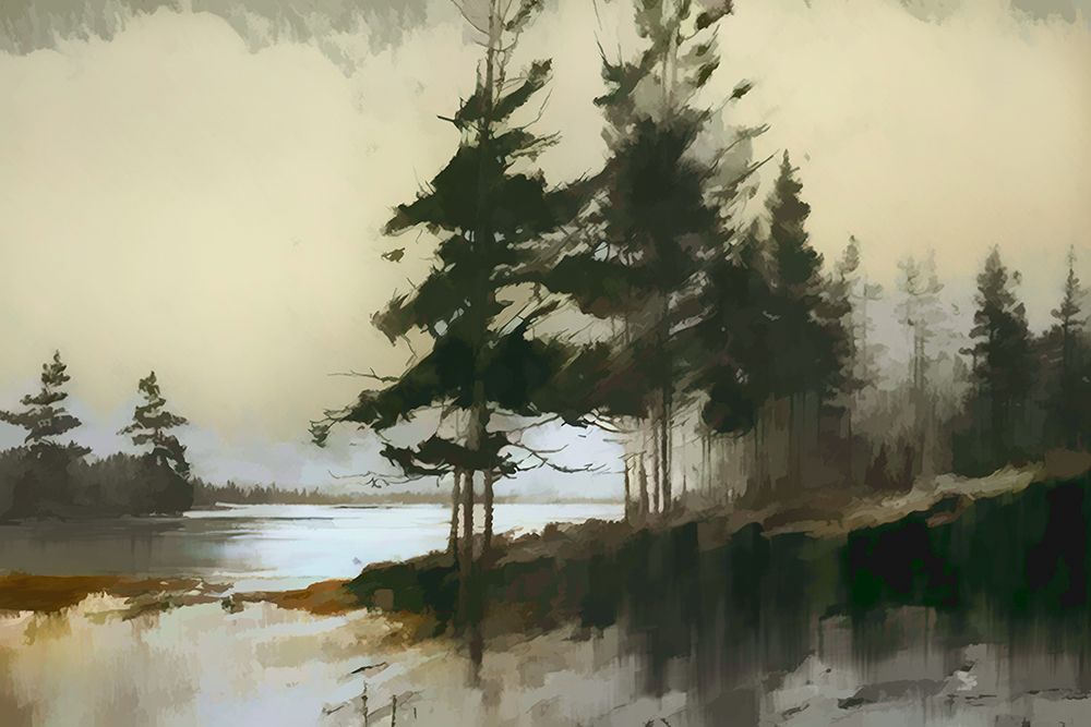 Pine Tree Island art print by Andrea Haase for $57.95 CAD