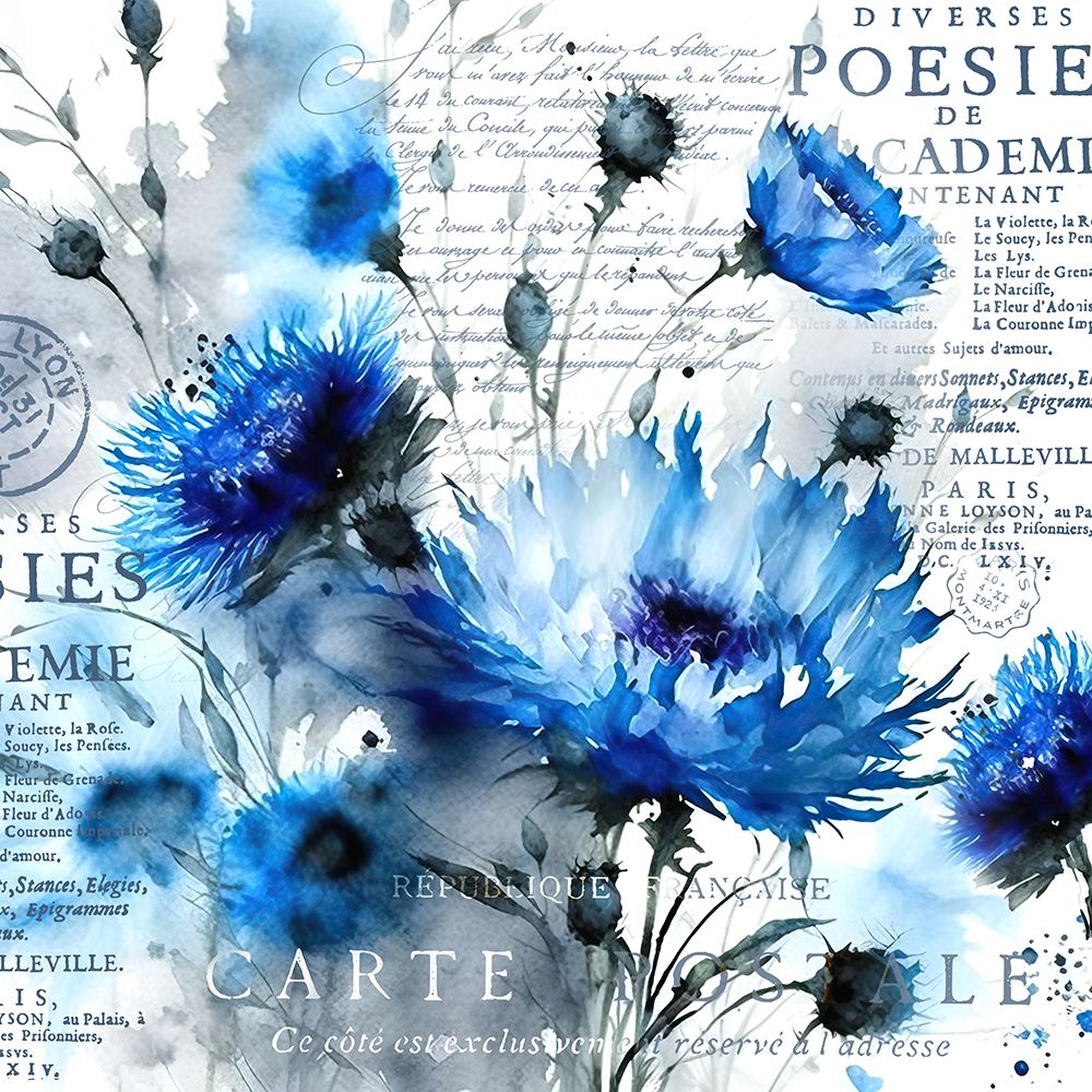 Blue Floral Dreams art print by Andrea Haase for $57.95 CAD
