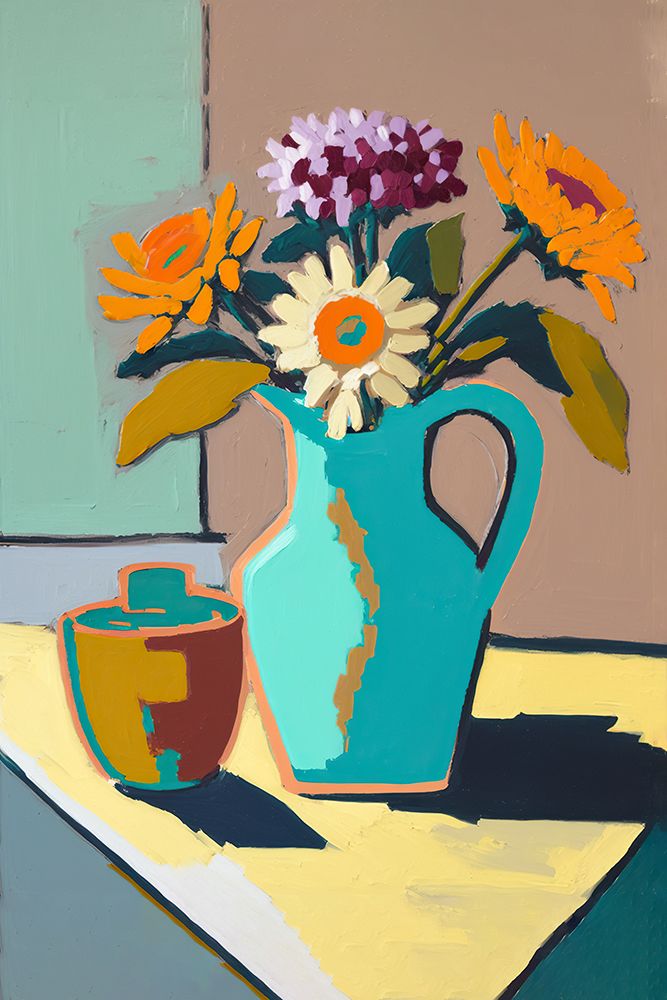 Mid Century Flower Still IV art print by Andrea Haase for $57.95 CAD