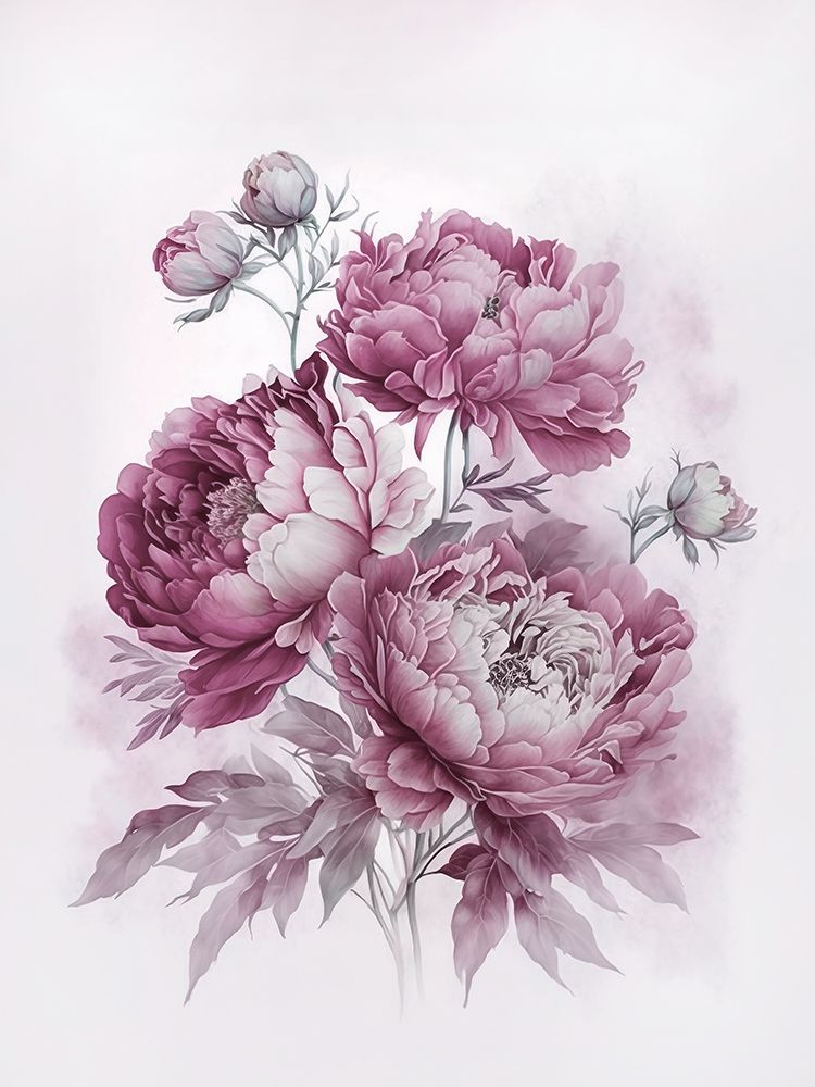 Blush Pink Peonies Nostalgia I art print by Andrea Haase for $57.95 CAD