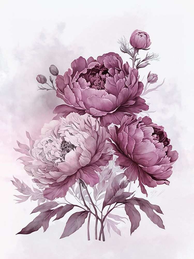 Blush Pink Peonies Nostalgia II art print by Andrea Haase for $57.95 CAD
