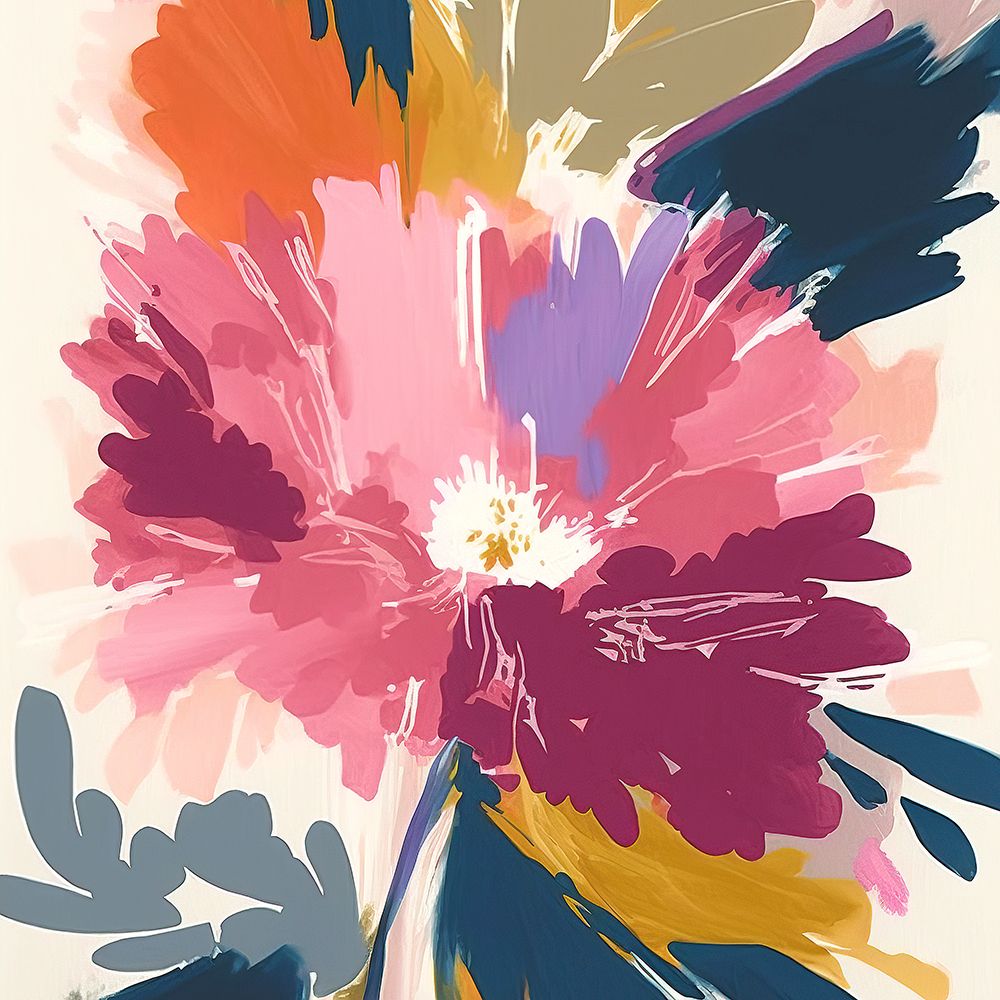 Impasto Flower I art print by Andrea Haase for $57.95 CAD