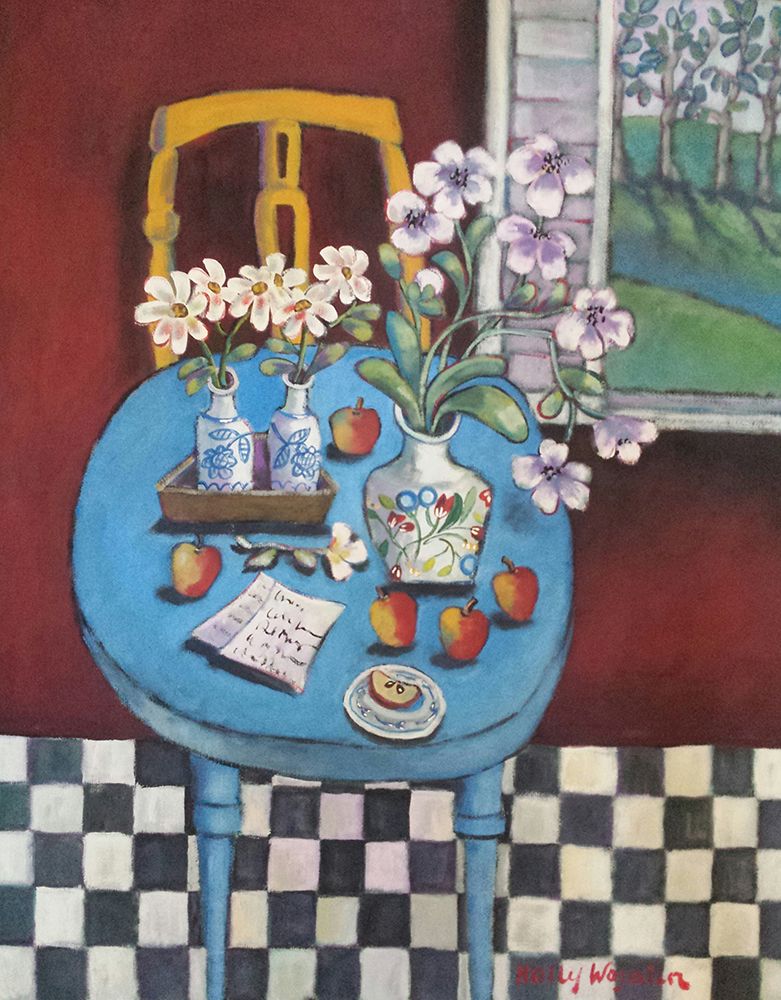 La Table en Bleu art print by Holly Wojahn for $57.95 CAD