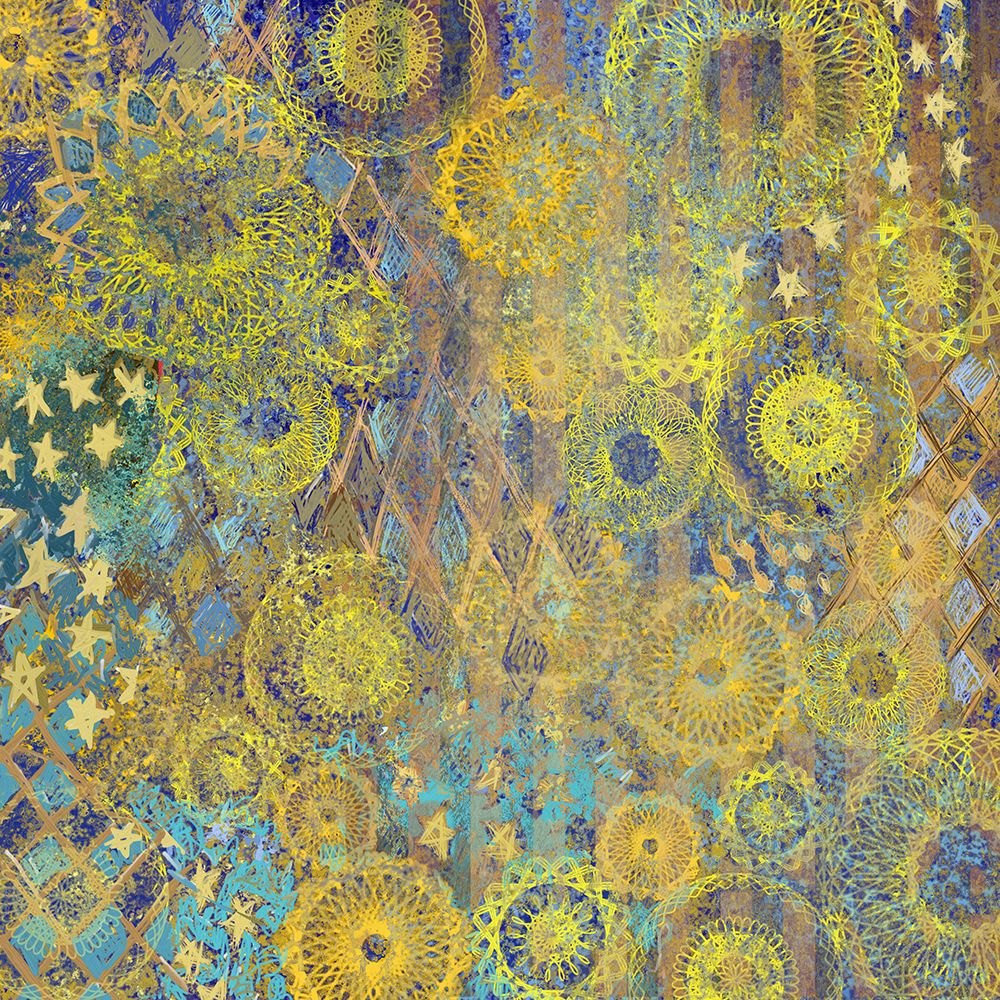 Golden Star Wallpaper II art print by Karen Smith for $57.95 CAD