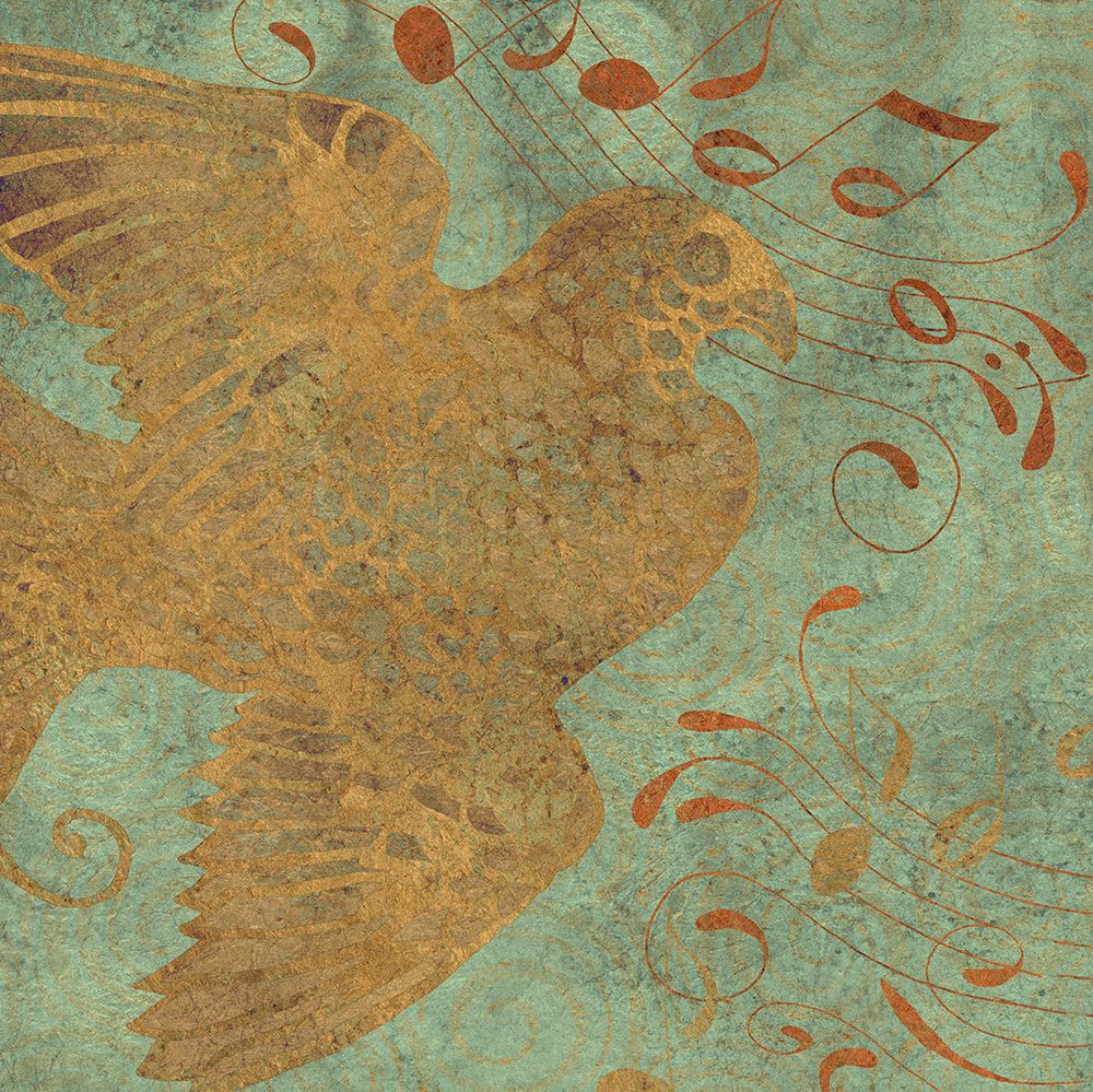 Golden Bird II art print by Louise Montillo for $57.95 CAD