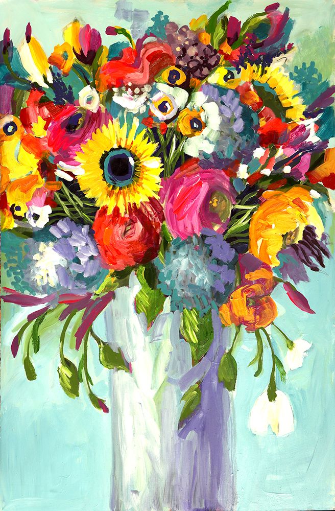 Flower Bouquet III art print by Winnie Eaton for $57.95 CAD