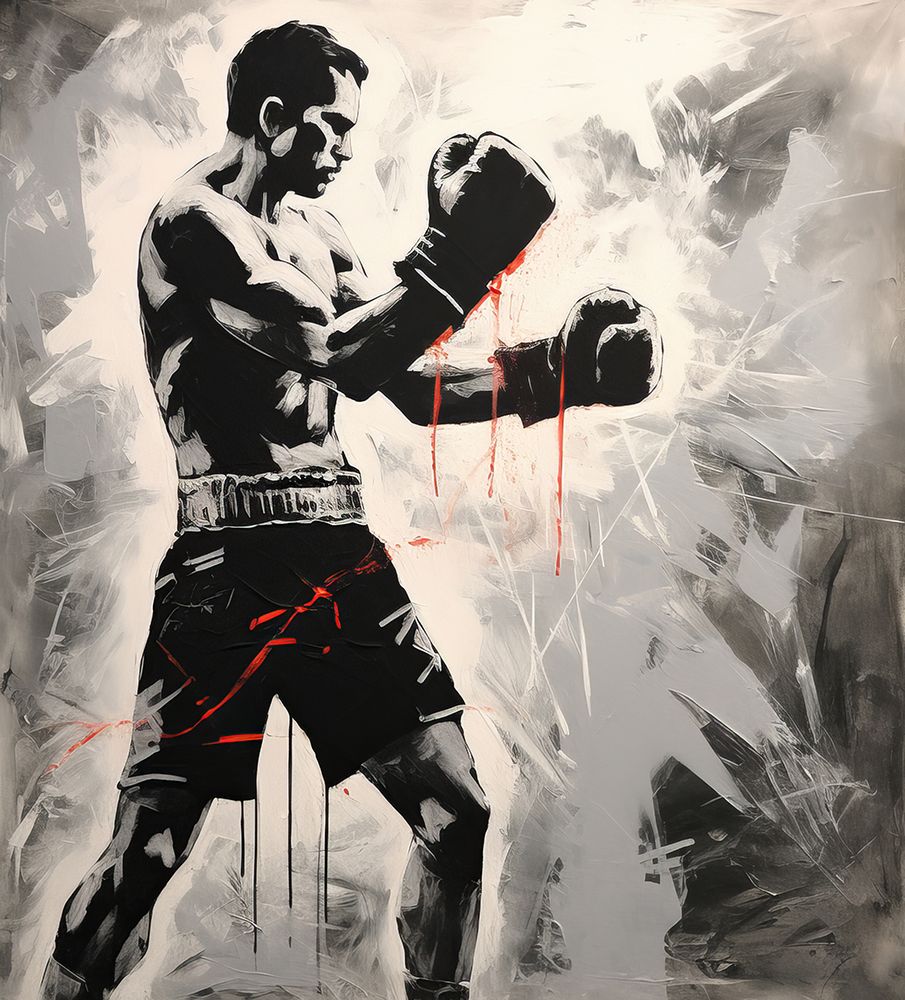 Boxing Brushstrokes 1 art print by Lazar Studio for $57.95 CAD