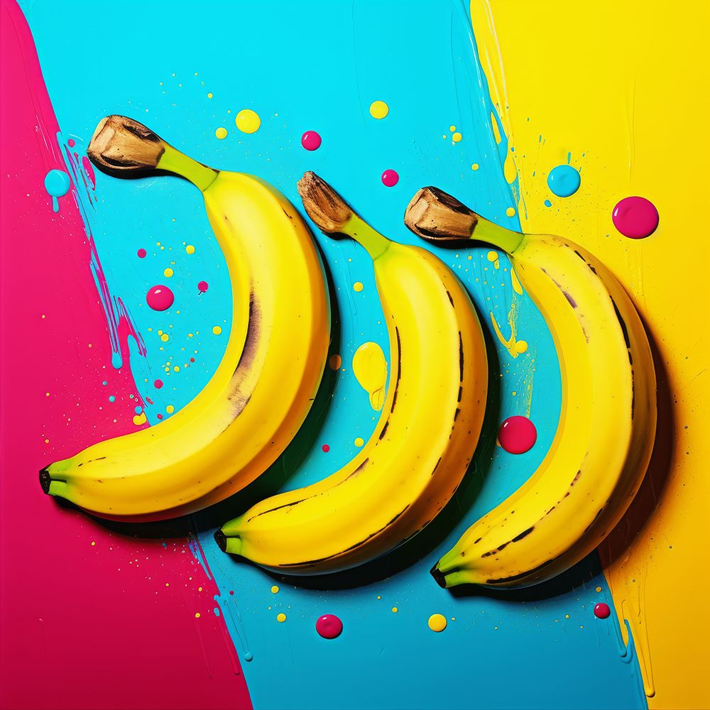 Vibrant Bananas art print by Lazar Studio for $57.95 CAD