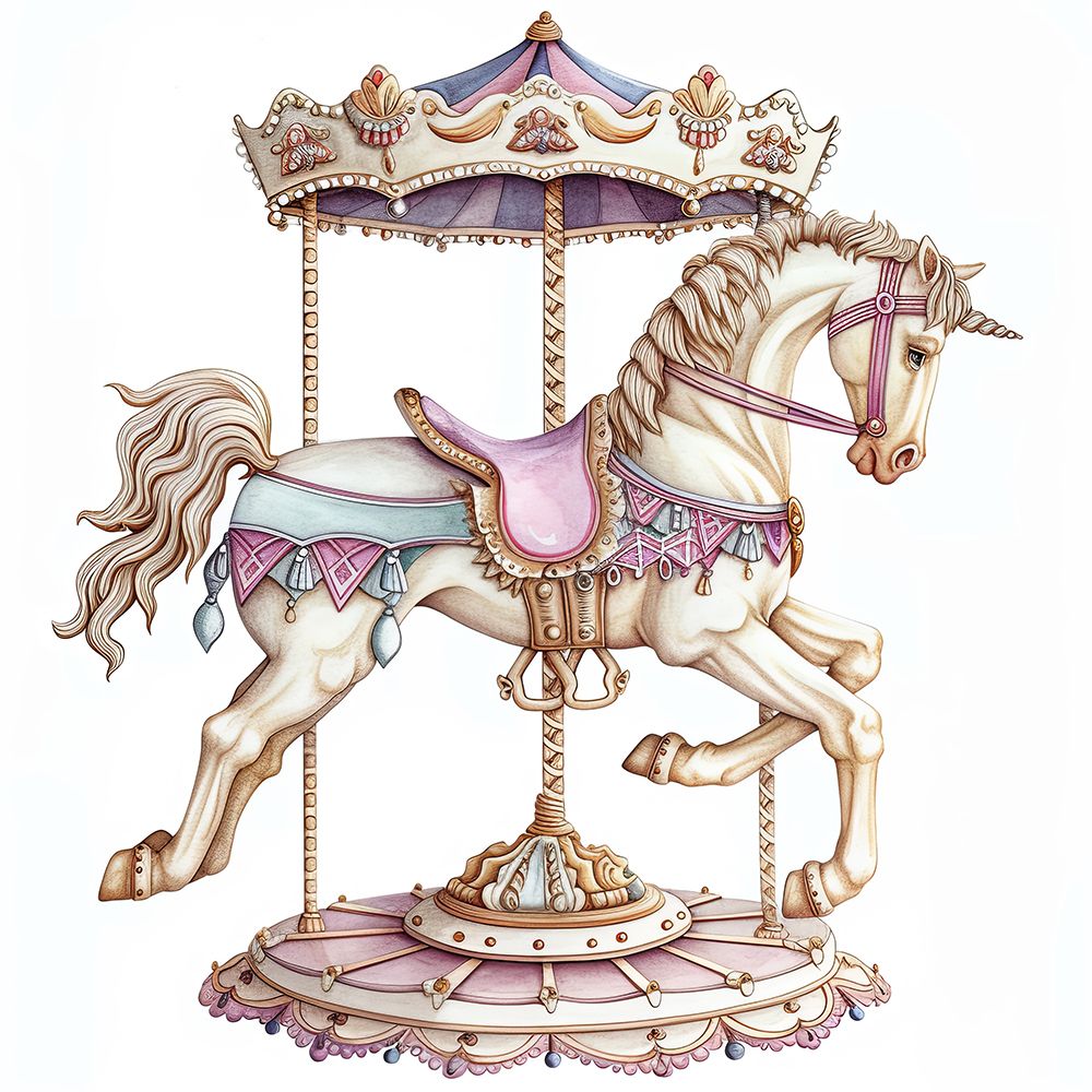 Carousel Horse 1 art print by Ray Powers for $57.95 CAD