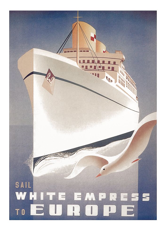 Vintage Poster White Empress art print by Steve Hunziker for $57.95 CAD