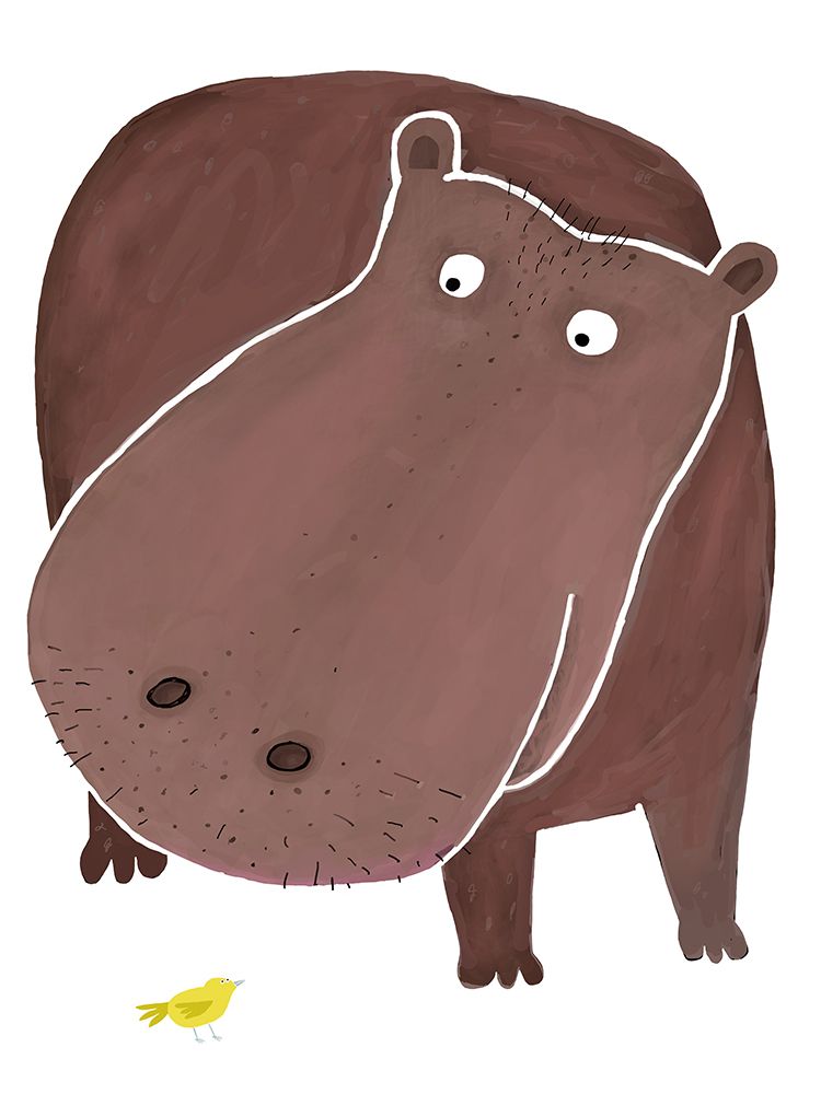 Hippo Bird art print by Carla Daly for $57.95 CAD
