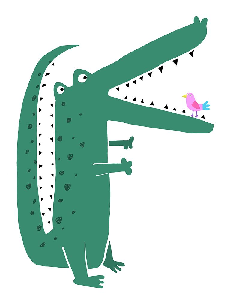 Crocodile Bird art print by Carla Daly for $57.95 CAD