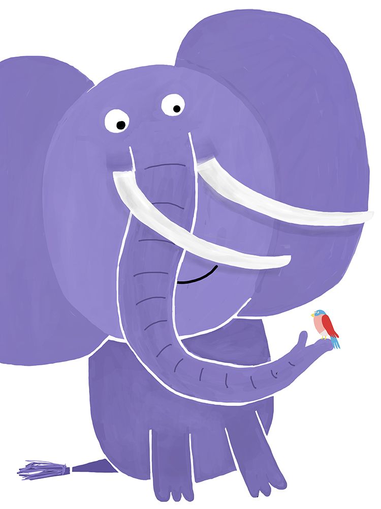 Elephant Bird art print by Carla Daly for $57.95 CAD