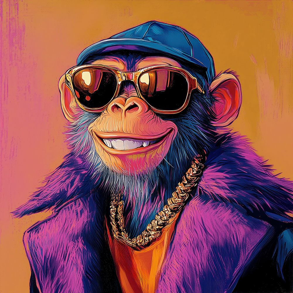 Jolly Jungle Joker art print by Lazar Studio for $57.95 CAD