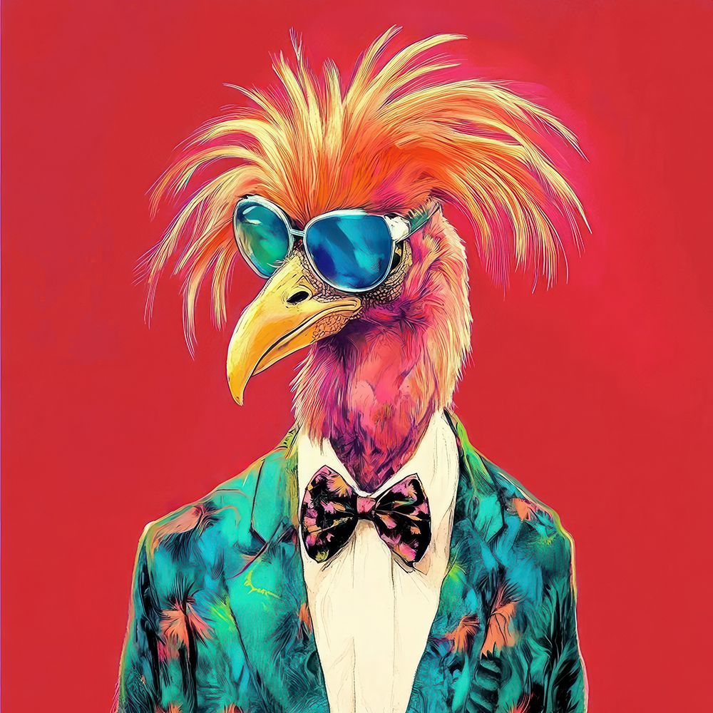Charming Bird Man II art print by Lazar Studio for $57.95 CAD