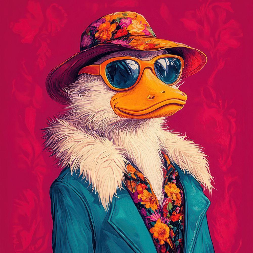 Charming Duck Dandy art print by Lazar Studio for $57.95 CAD