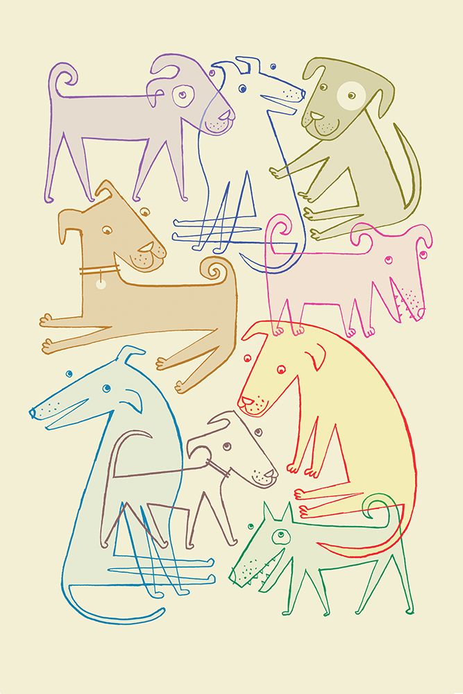 All Dogs art print by Studio Laura for $57.95 CAD