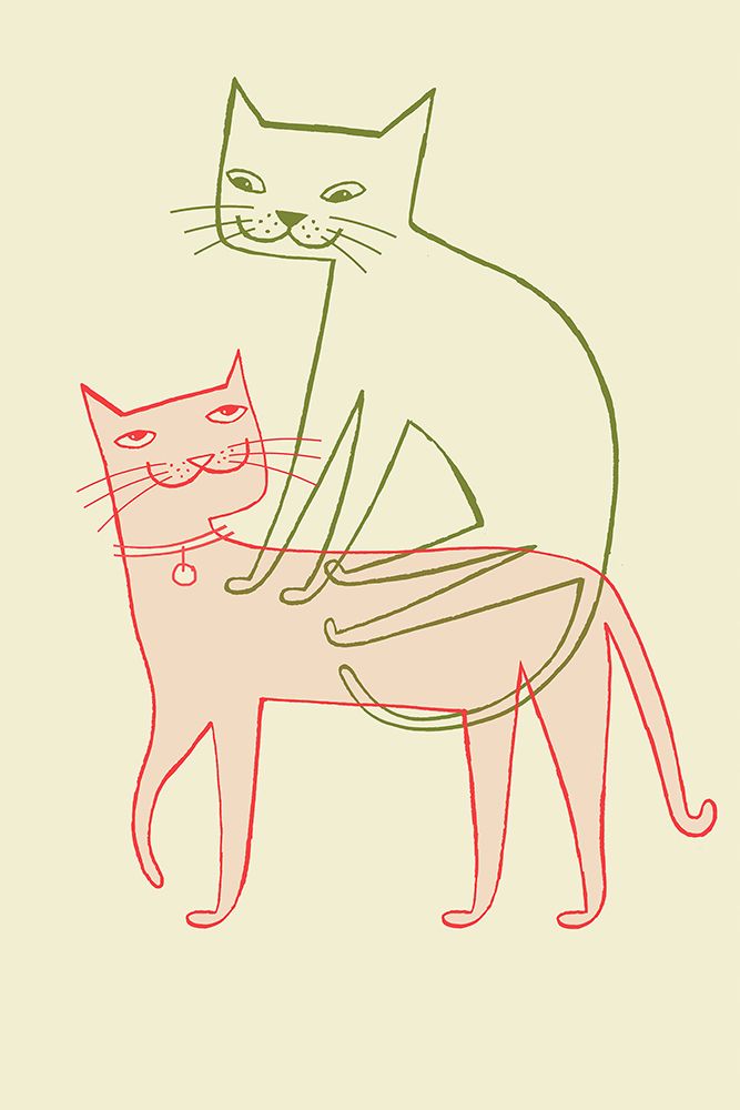 Cats Two art print by Studio Laura for $57.95 CAD