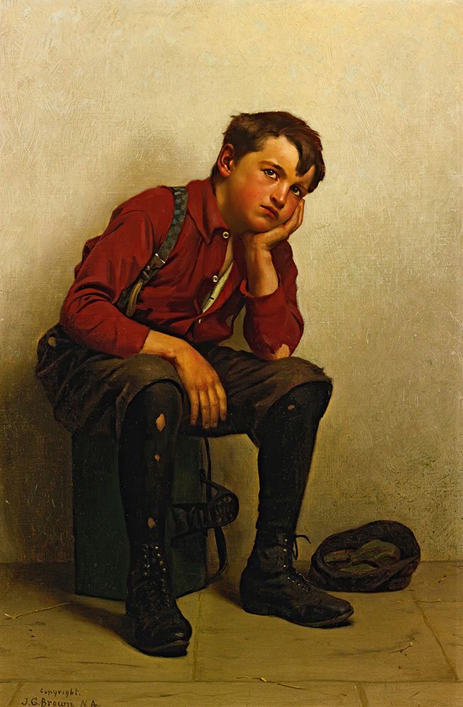 A Lull In Business ca 1890 art print by John George Brown for $57.95 CAD