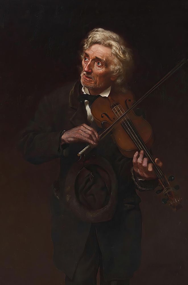 A Merry Air and a Sad Heart 1879 art print by John George Brown for $57.95 CAD