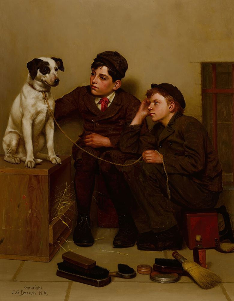 In the Hands of the Enemy art print by John George Brown for $57.95 CAD