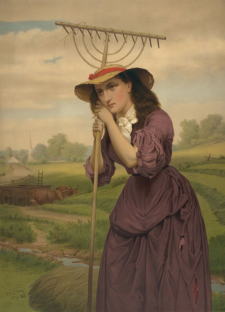 Maud Muller 1868 art print by John George Brown for $57.95 CAD
