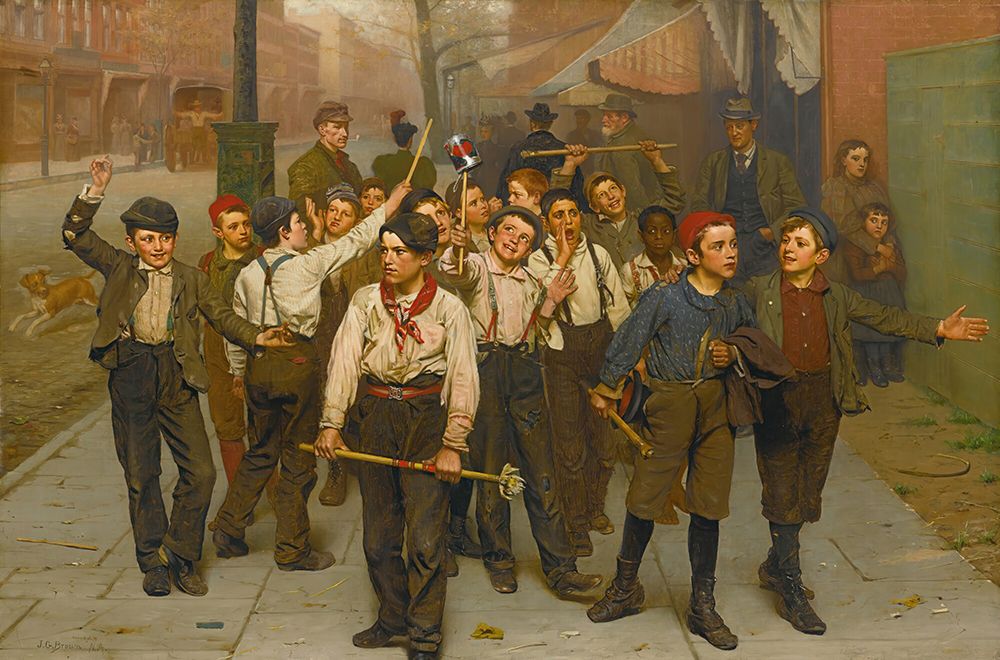 Our Gang ca 1894 art print by John George Brown for $57.95 CAD
