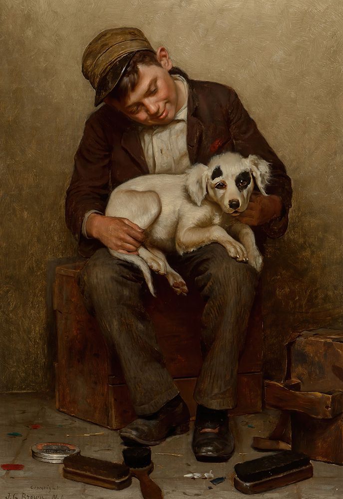 The Bootblacks Best Friend art print by John George Brown for $57.95 CAD