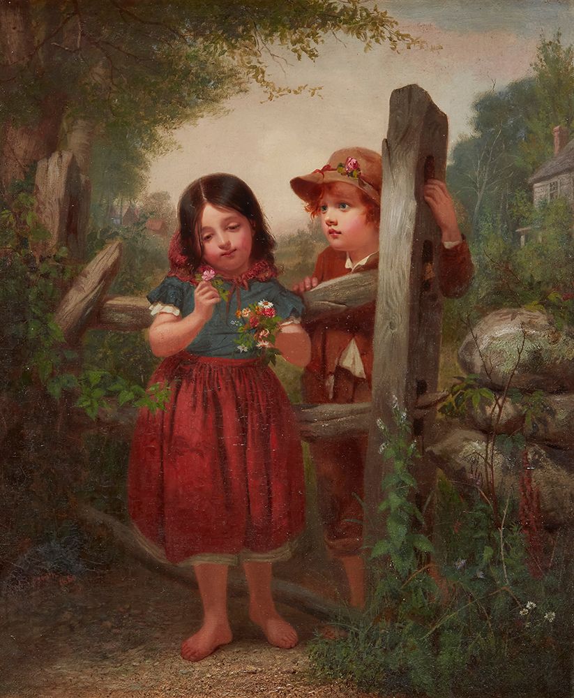 The Bouquet 1860 art print by John George Brown for $57.95 CAD
