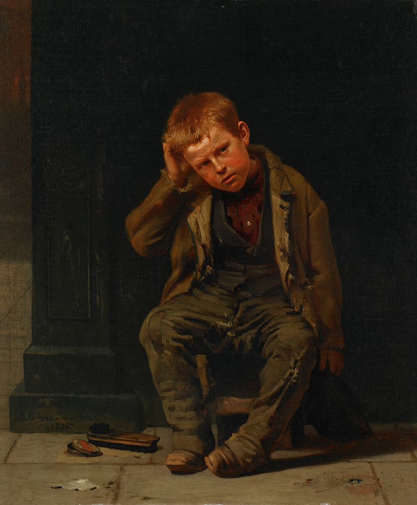 This Corner Dont Pay 1875 art print by John George Brown for $57.95 CAD