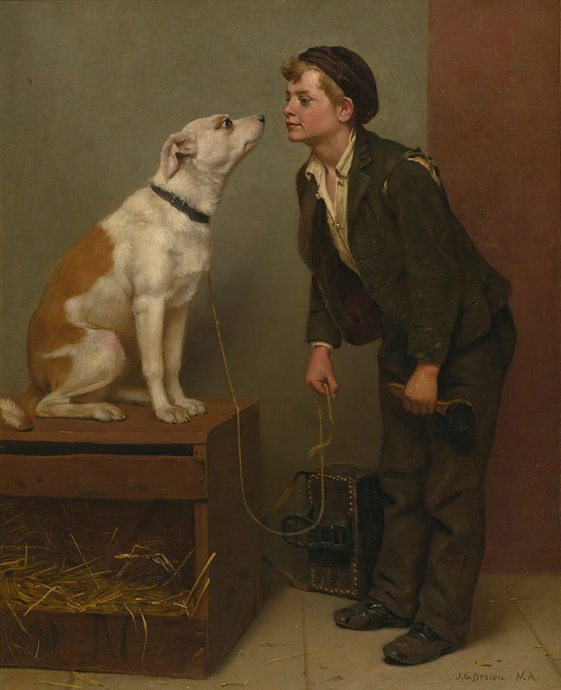 Who Do You Love ca 1891 art print by John George Brown for $57.95 CAD