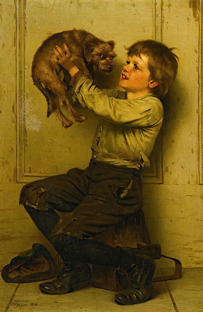 Youre A Beauty art print by John George Brown for $57.95 CAD