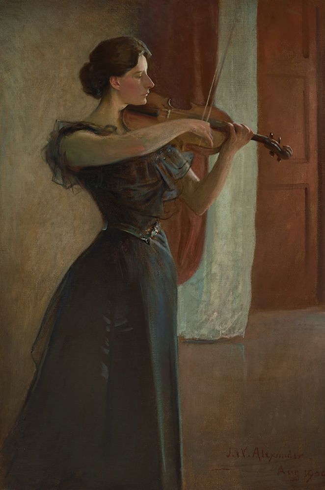 Portrait of Kathleen Cowan 1900 art print by John White Alexander for $57.95 CAD