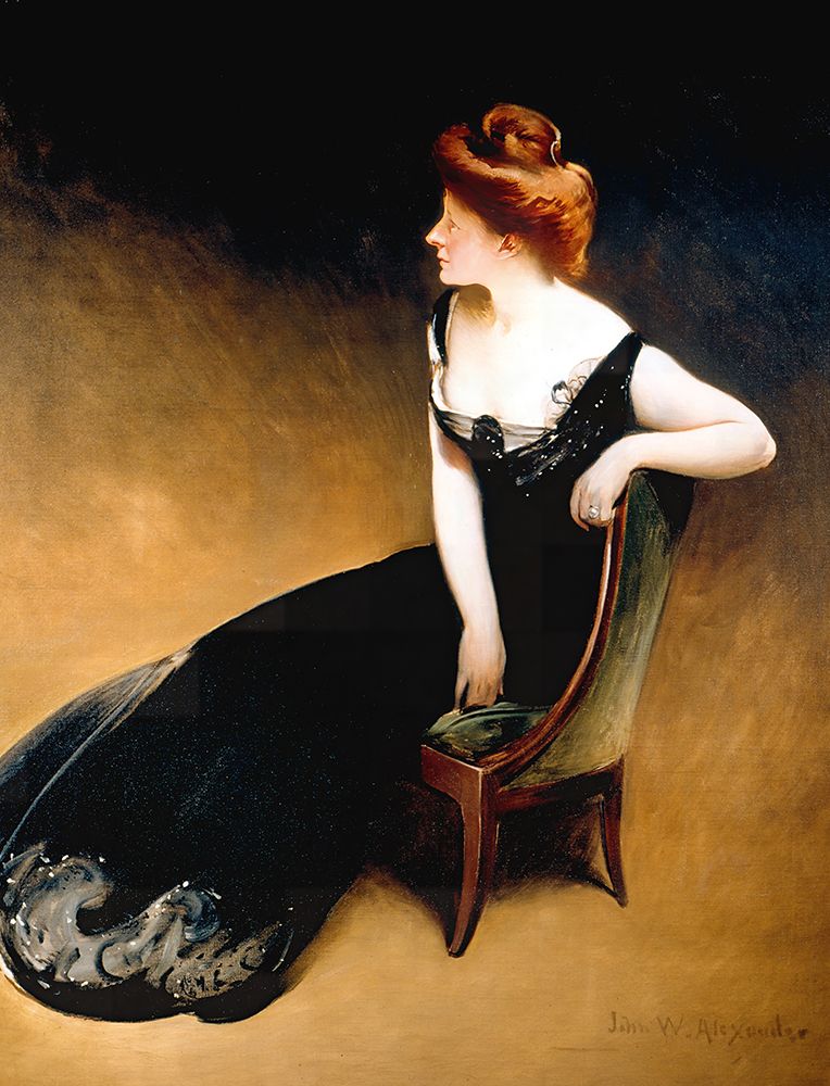 Portrait of Mrs V, Mrs Herman Duryea 1898 art print by John White Alexander for $57.95 CAD