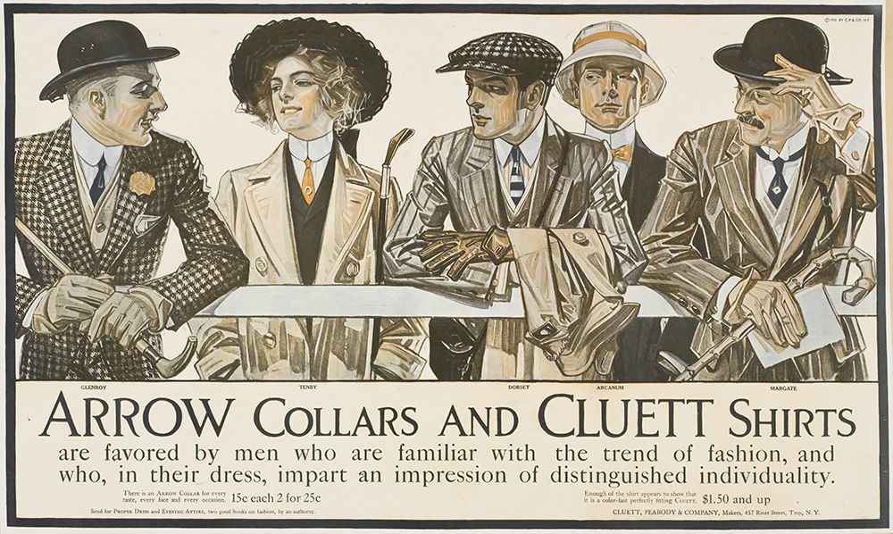 Arrow Collars Cluett Shirts Distinguished Individuality art print by Joseph Christian Leyendecker for $57.95 CAD