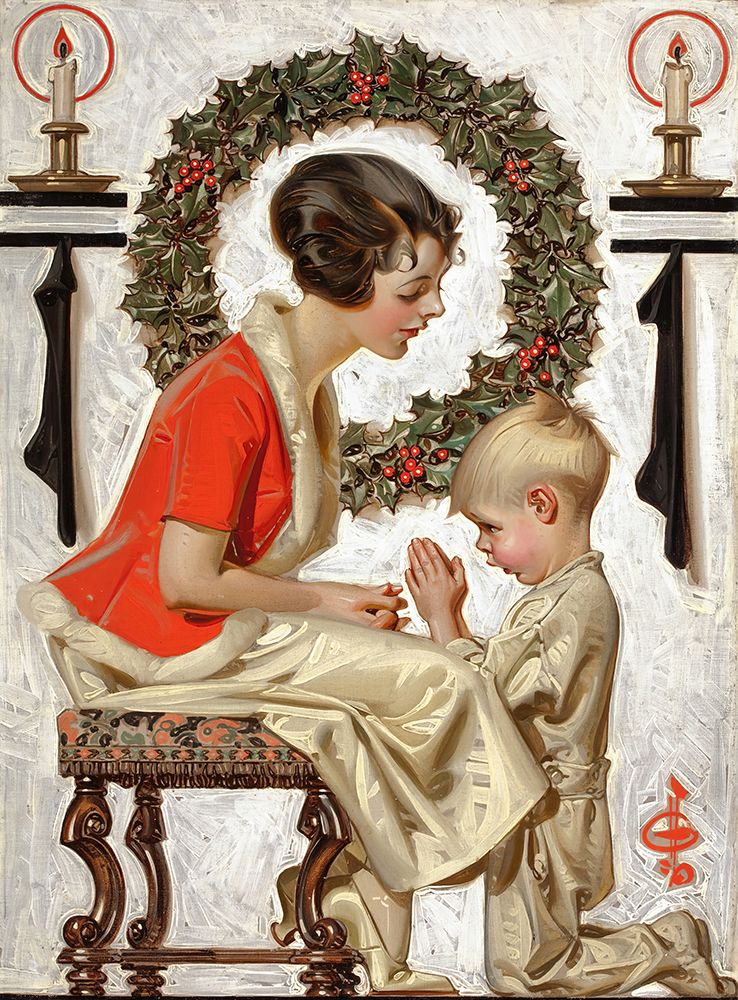 Christmas Magazine Cover 1921 art print by Joseph Christian Leyendecker for $57.95 CAD