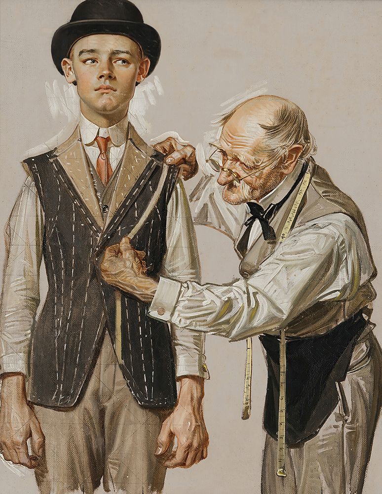 Fitted for a Suit 1916 art print by Joseph Christian Leyendecker for $57.95 CAD