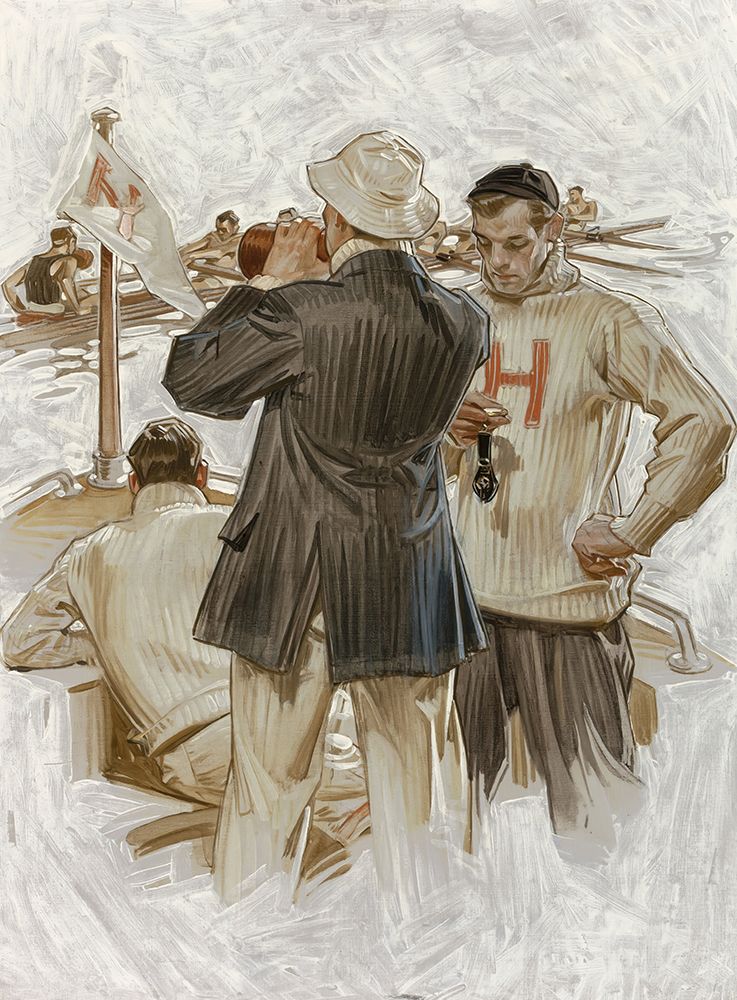 Harvard Crew Team 1907 art print by Joseph Christian Leyendecker for $57.95 CAD