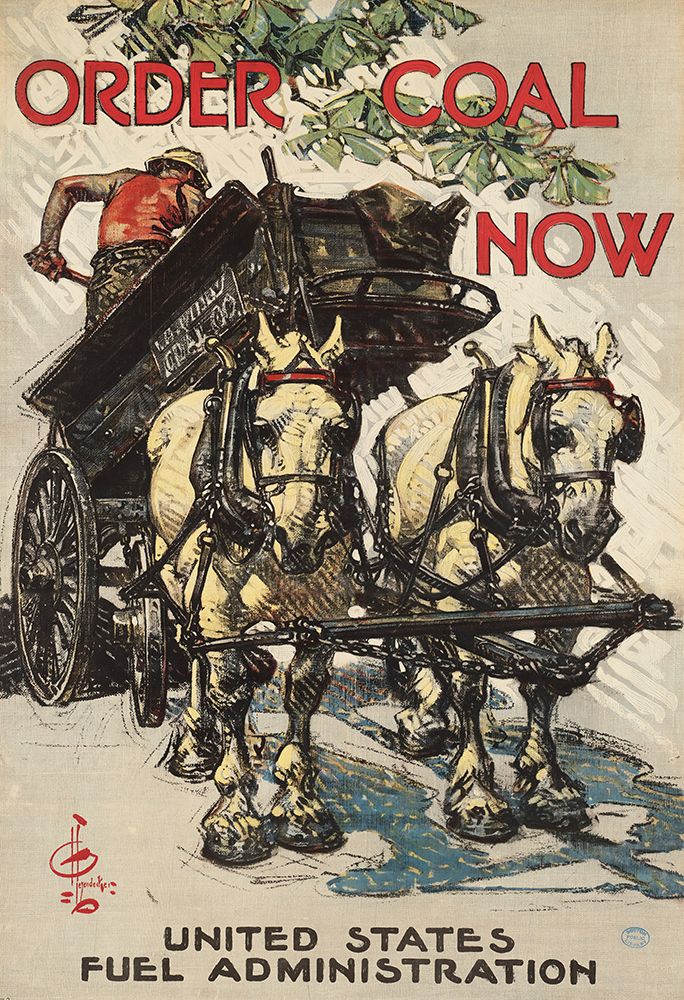 Order Coal Now 1918 art print by Joseph Christian Leyendecker for $57.95 CAD