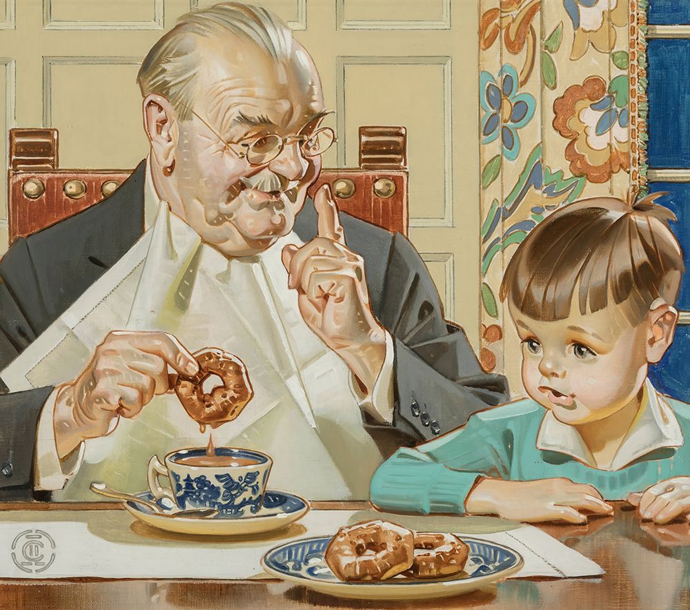 Pan American Coffee Producers 1940 art print by Joseph Christian Leyendecker for $57.95 CAD