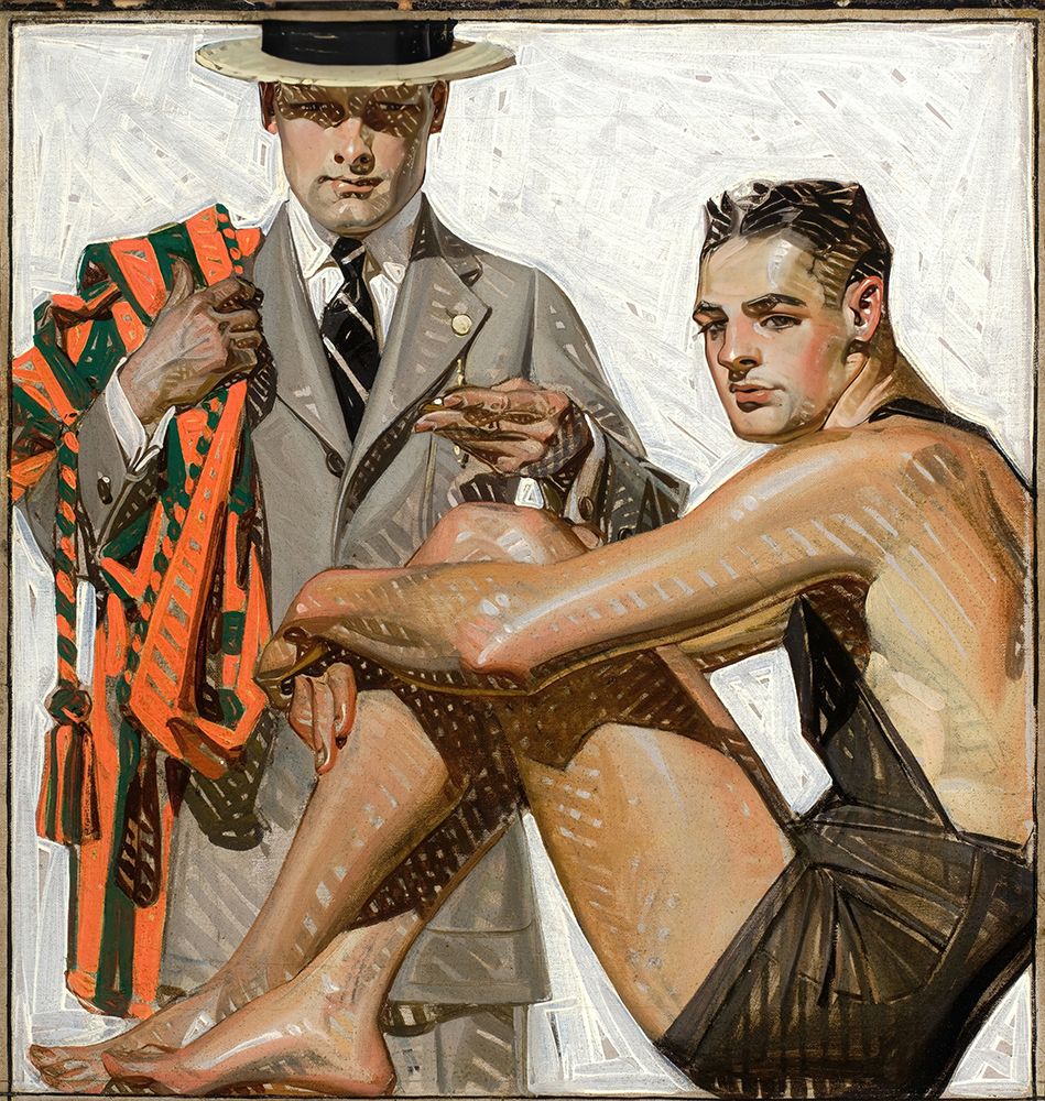 Record Time, Cool Summer Comfort, House of Kuppenheimer ad 1920 art print by Joseph Christian Leyendecker for $57.95 CAD