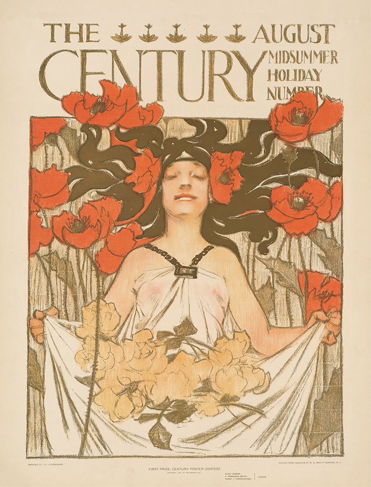 The century, August, midsummer holiday number 1896 art print by Joseph Christian Leyendecker for $57.95 CAD
