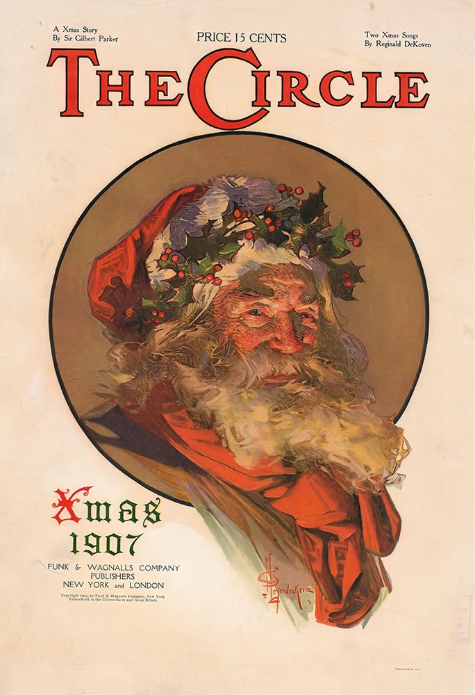 The Circle, Xmas 1907 art print by Joseph Christian Leyendecker for $57.95 CAD