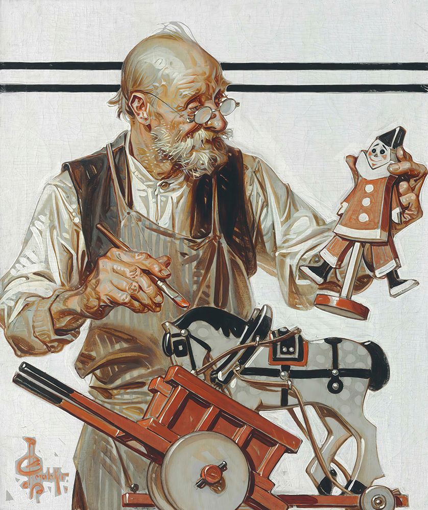 The Toymaker 1920 art print by Joseph Christian Leyendecker for $57.95 CAD