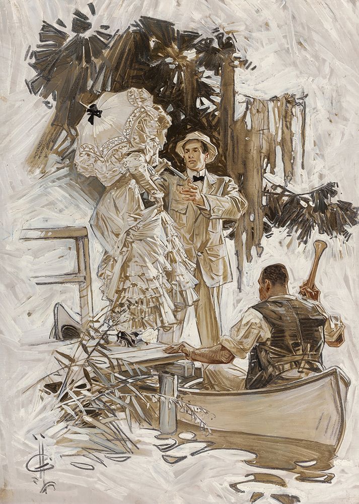 The Voice in the Rice 1909 art print by Joseph Christian Leyendecker for $57.95 CAD