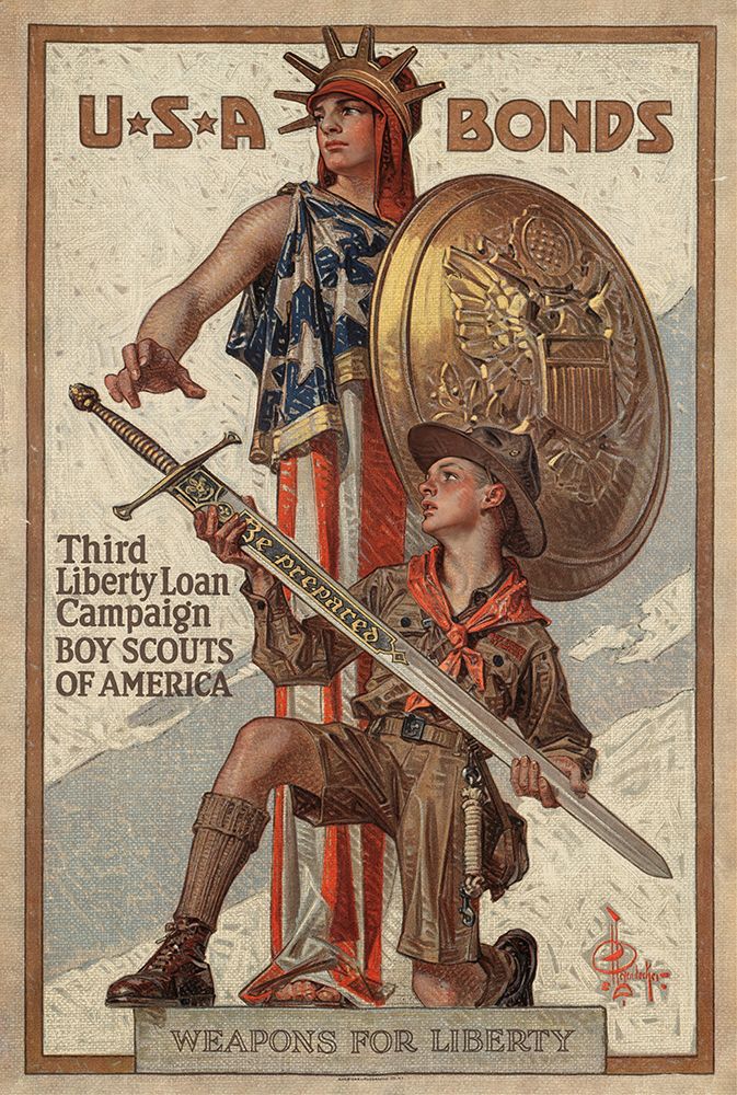 Weapons for Liberty 1918 art print by Joseph Christian Leyendecker for $57.95 CAD