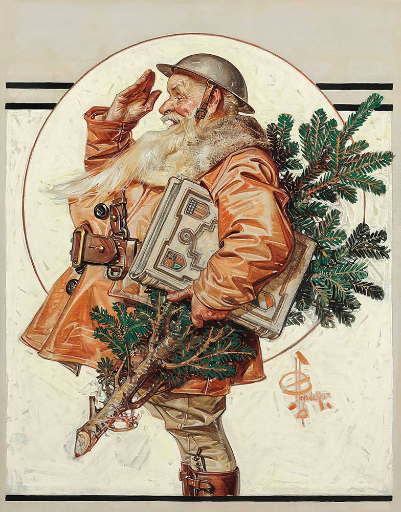 World War I Santa 1918 art print by Joseph Christian Leyendecker for $57.95 CAD