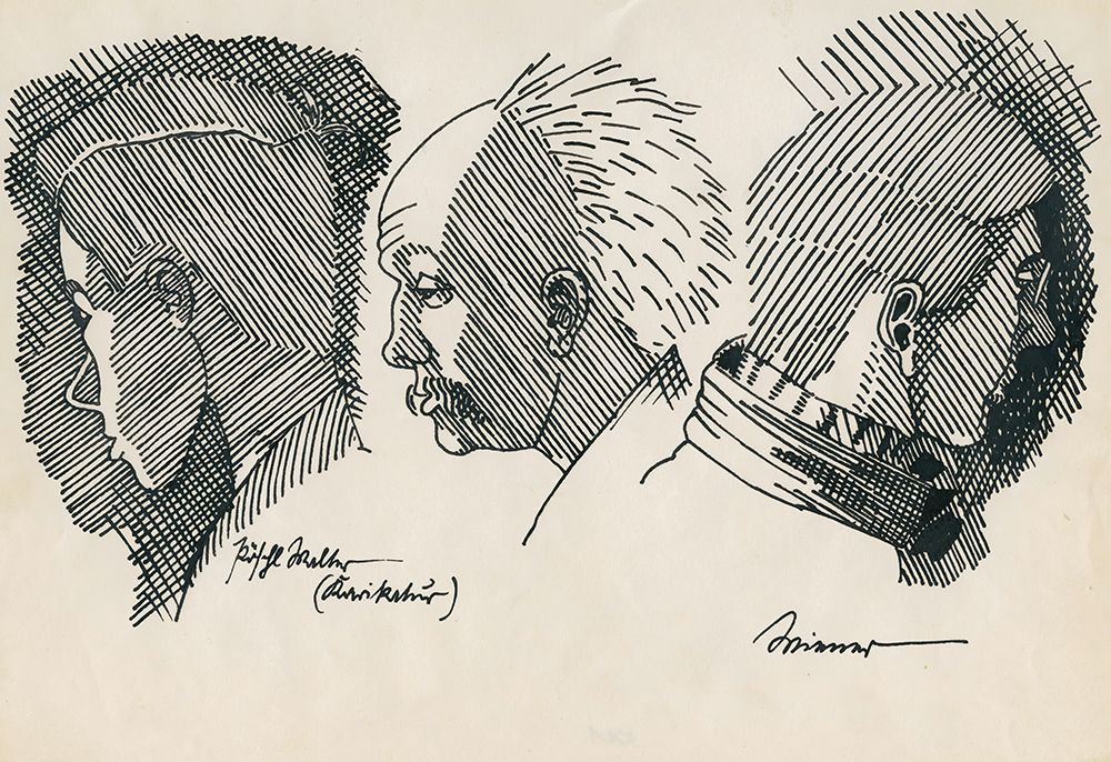 3 Portraits 1919 art print by Karl Wiener for $57.95 CAD